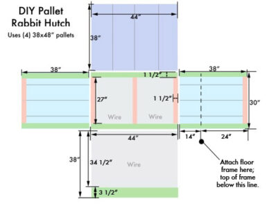 DIY Rabbit Hutch Design Illustration